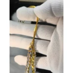 Classic Solitaire Tennis Necklace & Earring Set – Gold Finish (Diamond Alternative) - Image 3